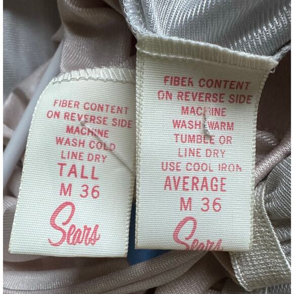 American Vintage Sears openback Nightgown & robe set pink gray medium - Picture 13 of 16